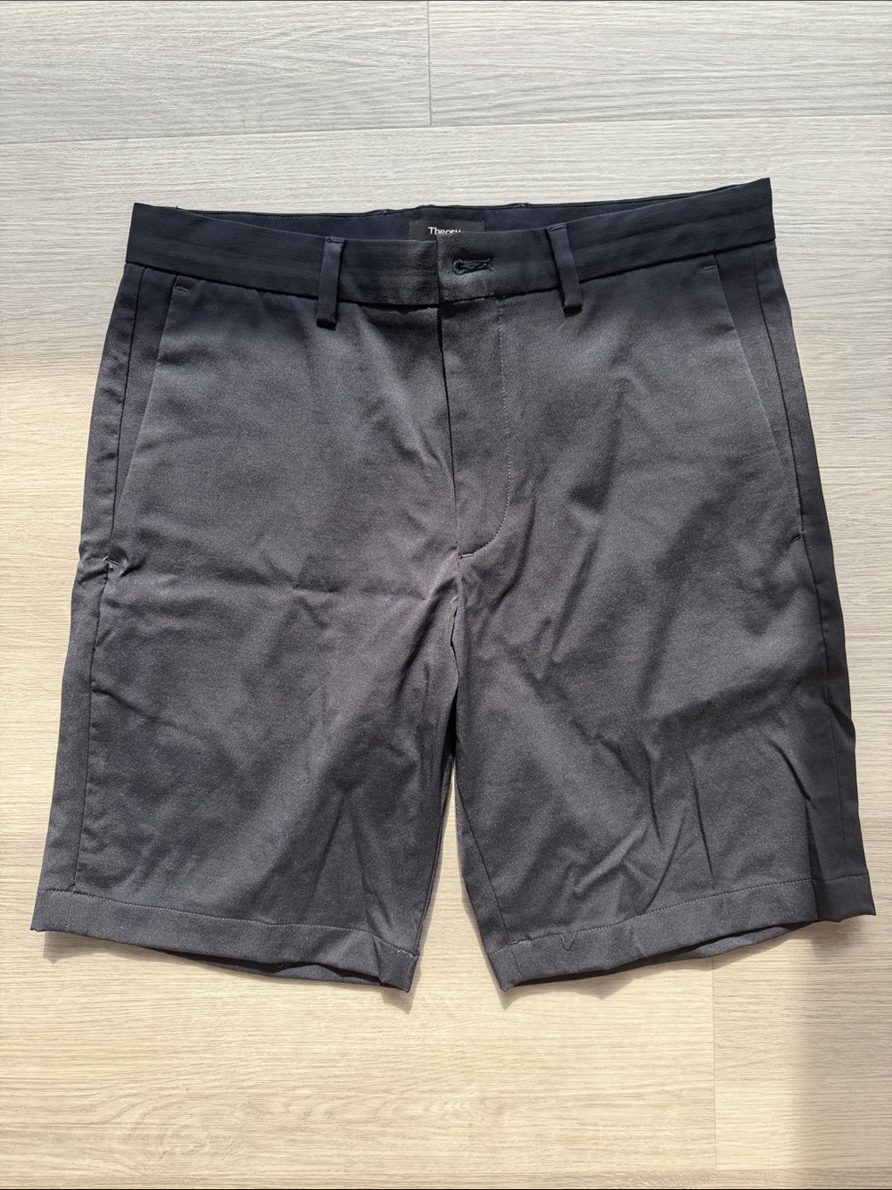 Theory Men's Navy Dress Shorts